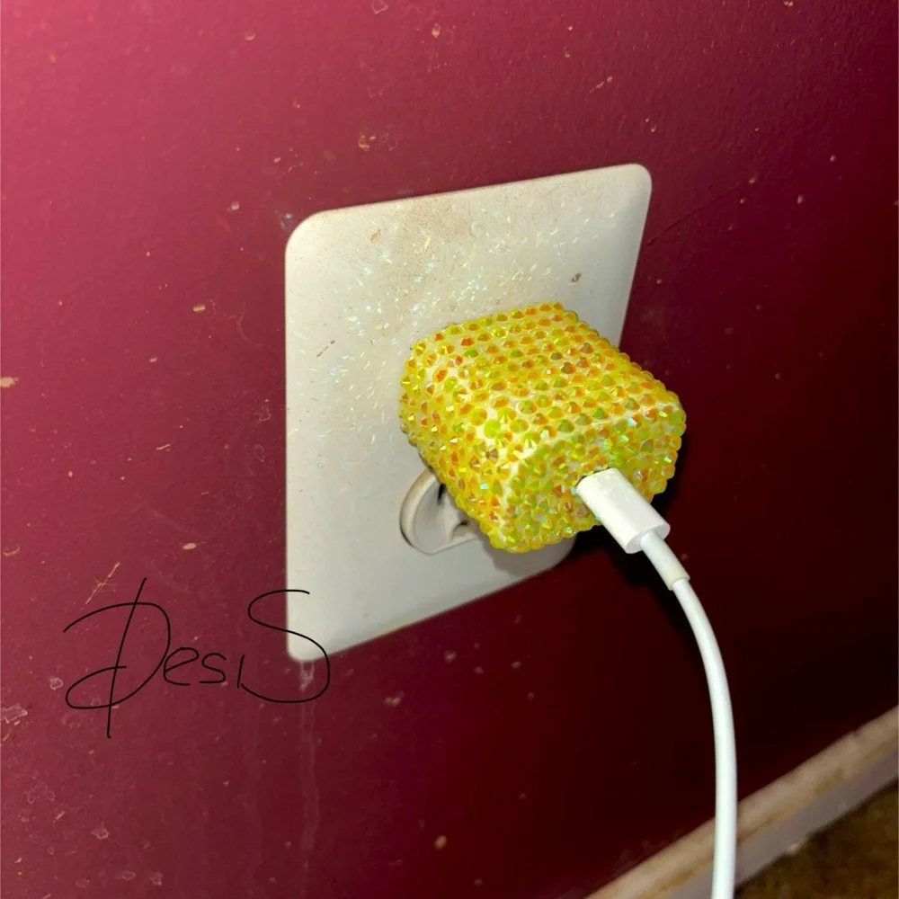Bedazzled Apple USB-C Charger